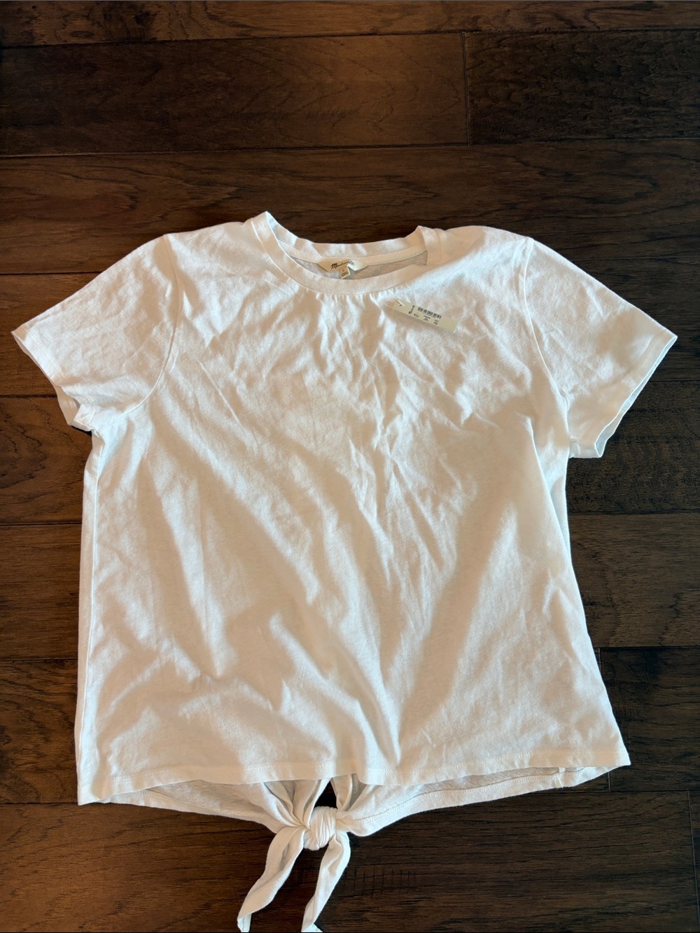 New With Tags Madewell Tie Back T Shirt Sz L